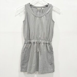 Zella Kids Casual Athleisure Tank Dress Drawstring Gray Size Large 10/12
